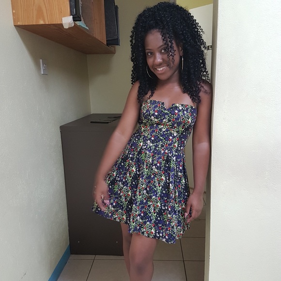 Multicoloured, Floral Dress - Picture 3 of 3